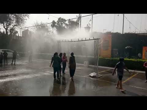  without truss rain dance setup in gurgaon for holi party